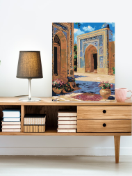 Картина по номерам "Двор восточного зодчества"