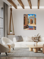 Картина по номерам "Двор восточного зодчества"