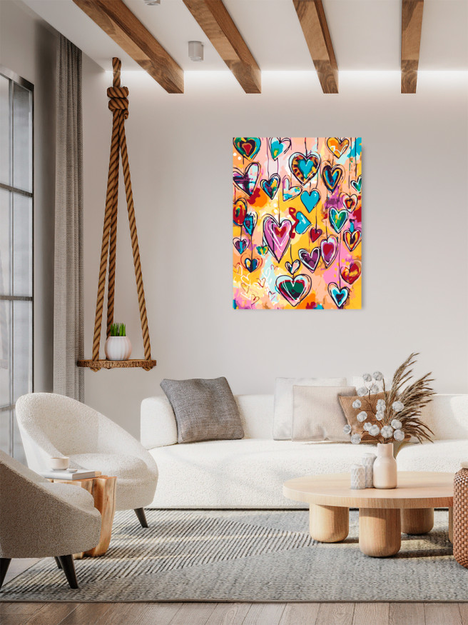 Raqamlar bo&amp;#039;yicha rasm &amp;quot;Rangli yuragchalar&amp;quot;