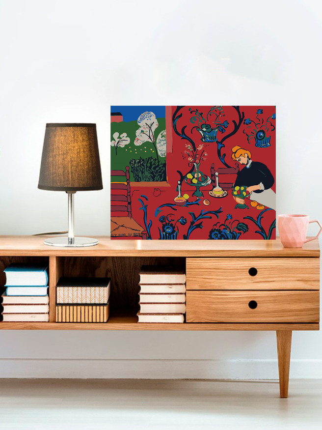 Raqamlar bo&amp;#039;yicha rasm &amp;quot;Anri Matisse - Qizil xona&amp;quot;