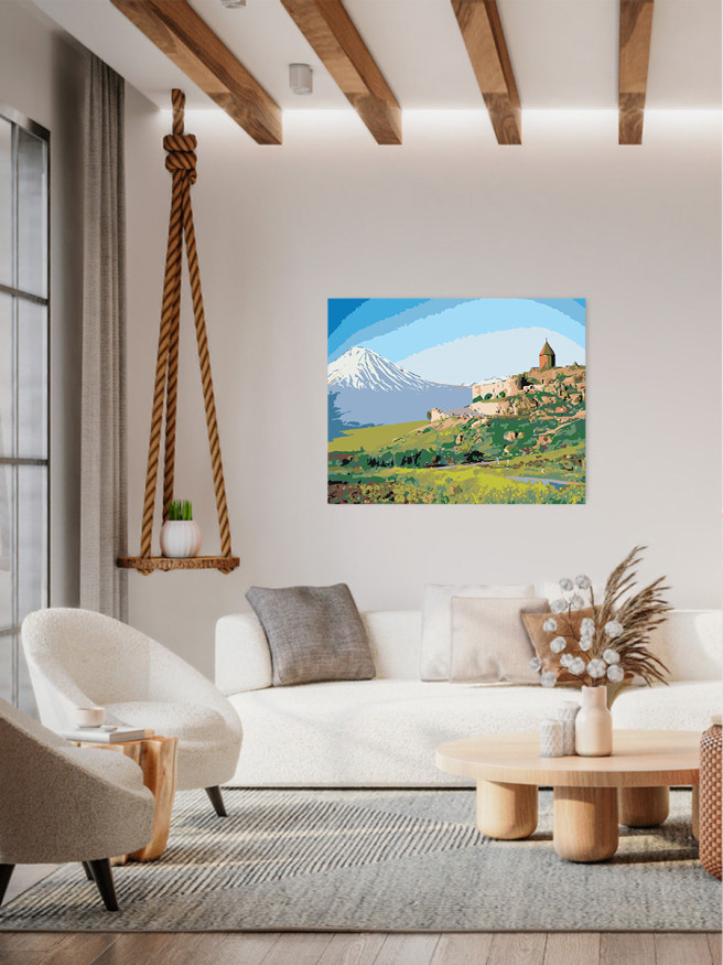 Raqamlar bo&amp;#039;yicha rasm &amp;quot;Ararat tog&amp;#039;i&amp;quot; 