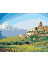 Raqamlar bo&#039;yicha rasm &quot;Ararat tog&#039;i&quot; 