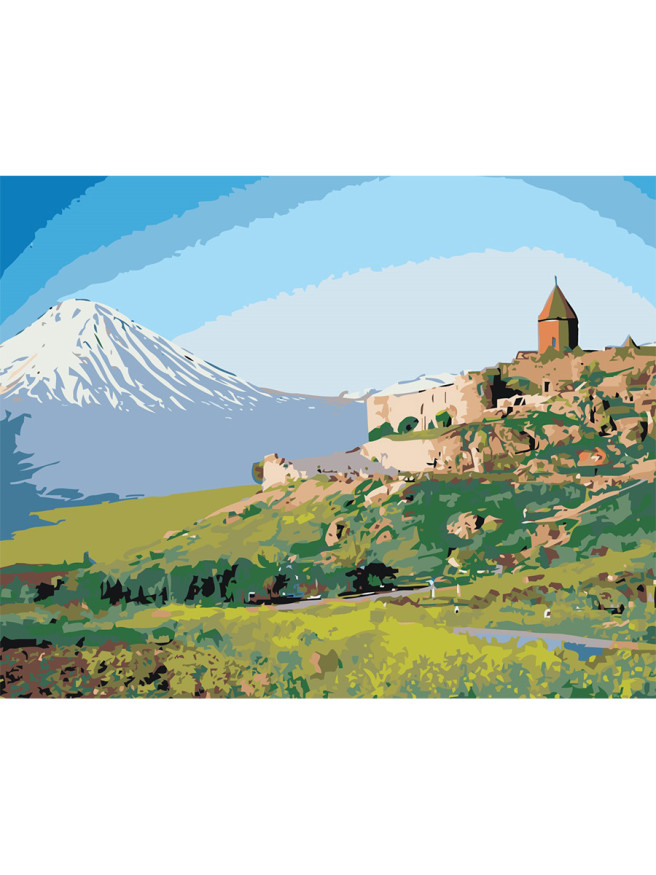 Raqamlar bo&amp;#039;yicha rasm &amp;quot;Ararat tog&amp;#039;i&amp;quot; 