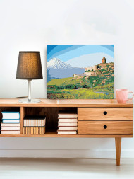 Raqamlar bo&#039;yicha rasm &quot;Ararat tog&#039;i&quot; 