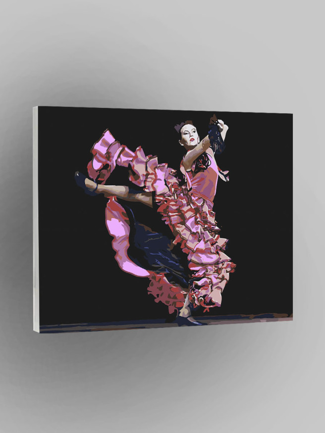 Картина по номерам &amp;quot;Девушка в танце&amp;quot;