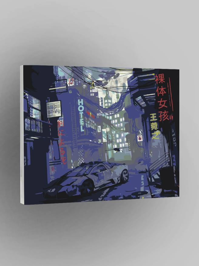 Картина по номерам &amp;quot;Заброшенный город&amp;quot;