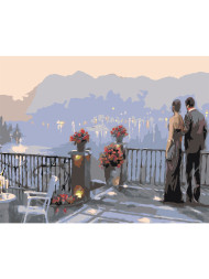 Картина по номерам &amp;quot;Пара на балконе&amp;quot;