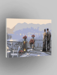 Картина по номерам &amp;quot;Пара на балконе&amp;quot;