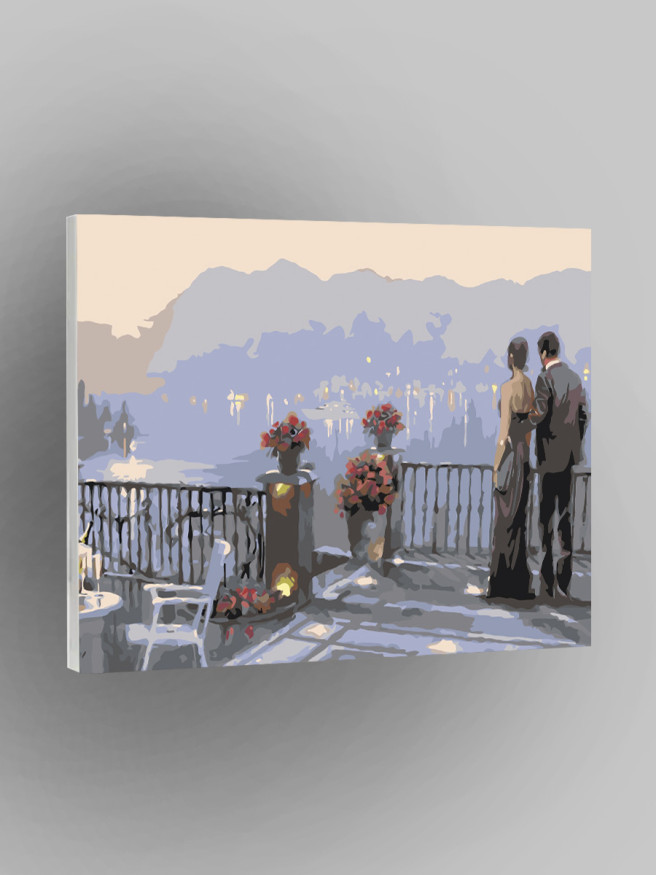 Raqamlar bo&amp;#039;yicha rasm &amp;quot;Balkonda er-xotin&amp;quot;