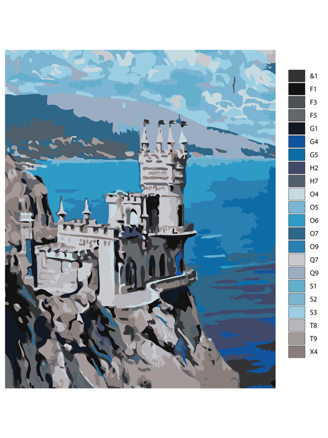 Картина по номерам &amp;quot;Красивая архитектура&amp;quot;