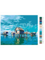 Картина по номерам &amp;quot;Дома на воде&amp;quot;