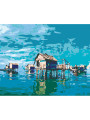 Картина по номерам &amp;quot;Дома на воде&amp;quot;