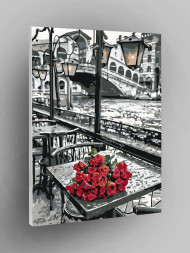 Картина по номерам &amp;quot;Розы у реки&amp;quot;