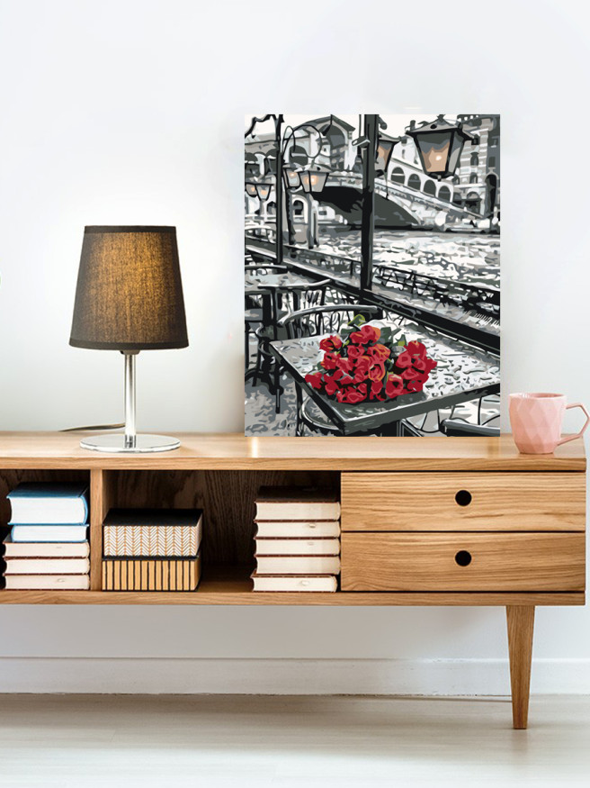 Картина по номерам &amp;quot;Розы у реки&amp;quot;