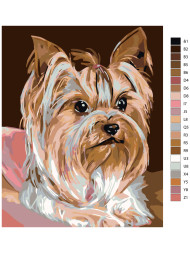 Raqamlar bo&#039;yicha rasm &quot;Kuchuk rasmi&quot;