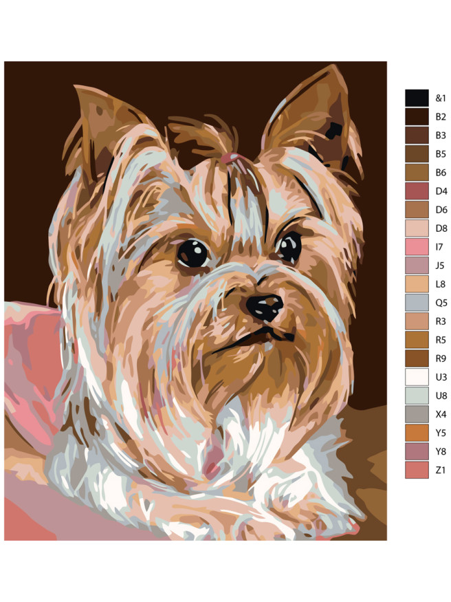 Raqamlar bo&amp;#039;yicha rasm &amp;quot;Kuchuk rasmi&amp;quot;