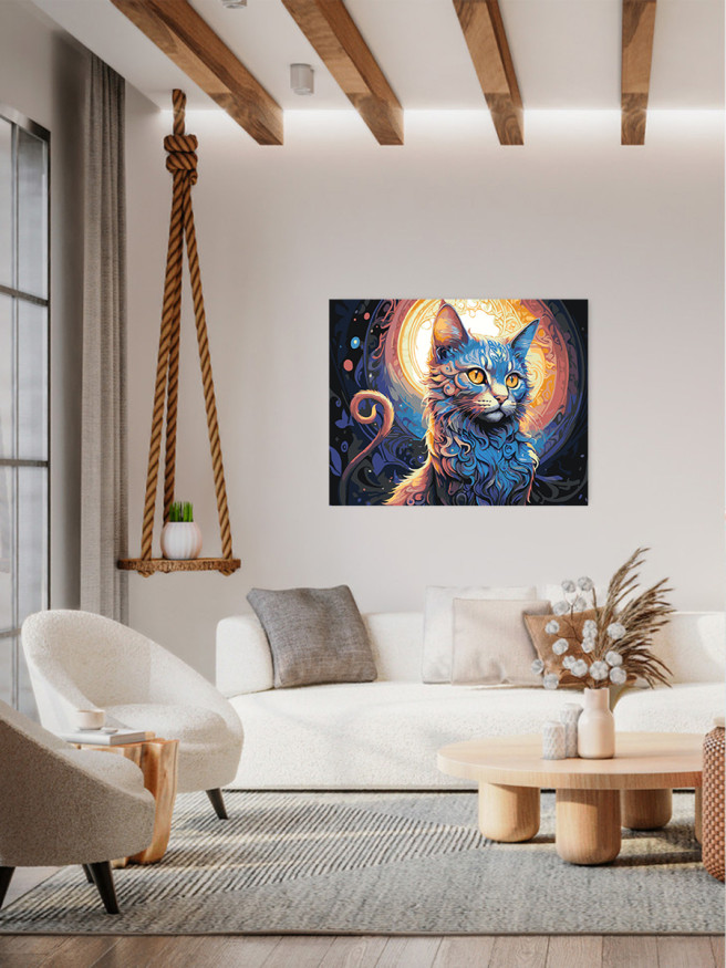 Raqamlar bo&amp;#039;yicha rasm &amp;quot;Jigarrang ko&amp;#039;zli mushuk&amp;quot;