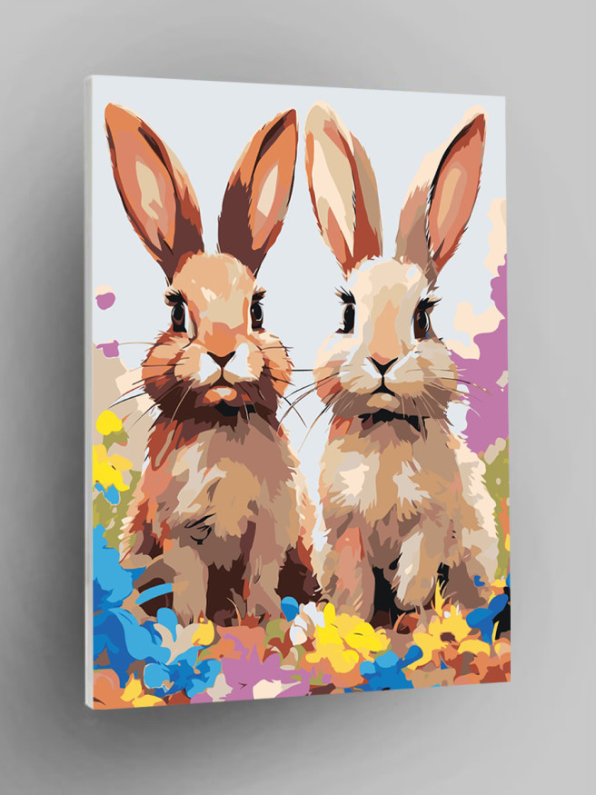 Картина по номерам &amp;quot;Пара заек&amp;quot;