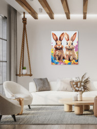 Картина по номерам "Пара заек"