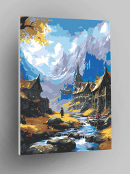 Raqamlar bo&#039;yicha rasm &quot;Go&#039;zal tabiat&quot;