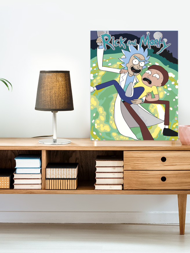 Raqamlar bo‘yicha rasm &amp;quot;Rick va Morty&amp;quot;