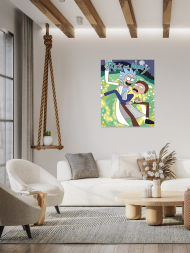 Raqamlar bo‘yicha rasm "Rick va Morty"