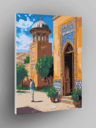 Картина по номерам "Двор старого медресе"