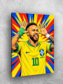 Holstga bosilgan poster &amp;quot;Futbolchi Neymar Junior&amp;quot;