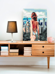 Raqamlar bo'yicha rasm "Orqamdan yur"