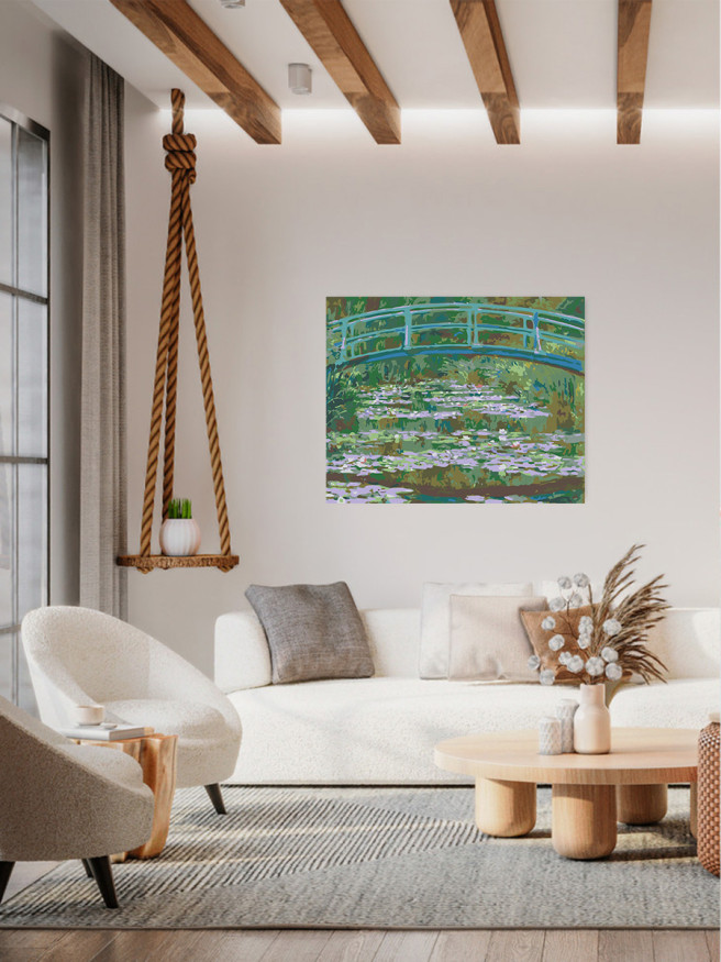 Картина по номерам &amp;quot;Клод Моне - Пруд с кувшинками (Японский мостик)&amp;quot;
