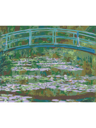 Raqamlar bo&#039;yicha rasm &quot;Klod Mone - Nilufarli hovuz (Yapon ko&#039;prigi)&quot;
