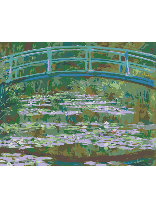 Картина по номерам &amp;quot;Клод Моне - Пруд с кувшинками (Японский мостик)&amp;quot;