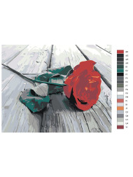 Картина по номерам &amp;quot;Роза&amp;quot;