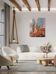 Raqamlar bo'yicha rasm "Peshindan keyin shaharda"