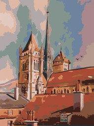 Raqamlar bo'yicha rasm "Peshindan keyin shaharda"