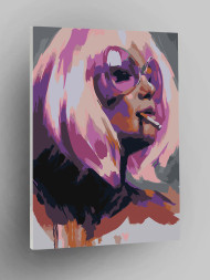 Картина по номерам &amp;quot;Девушка с сигаретой&amp;quot;