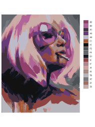 Картина по номерам &amp;quot;Девушка с сигаретой&amp;quot;