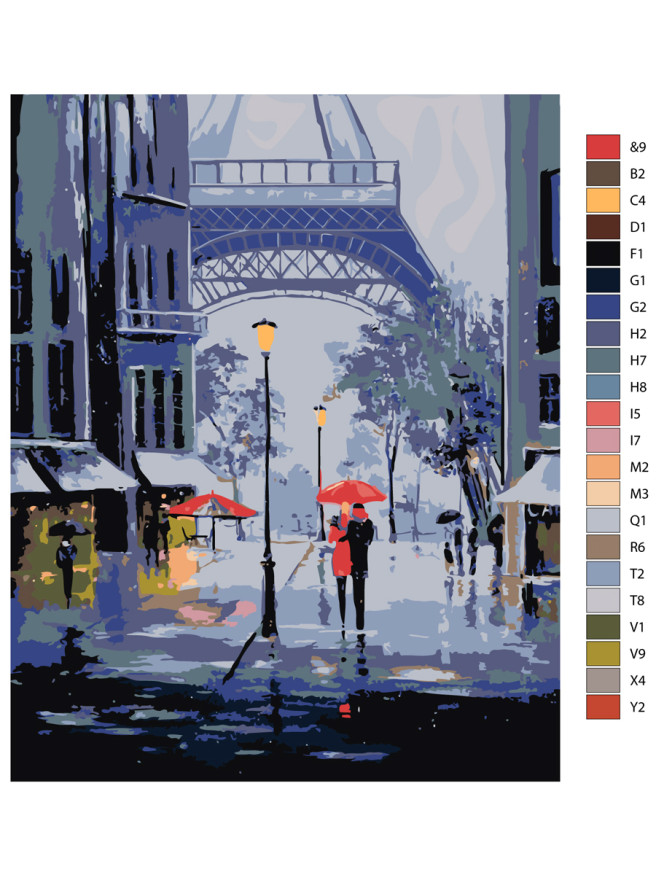 Raqamlar bo&amp;#039;yicha rasm &amp;quot;Fransiya ko&amp;#039;chalari&amp;quot;