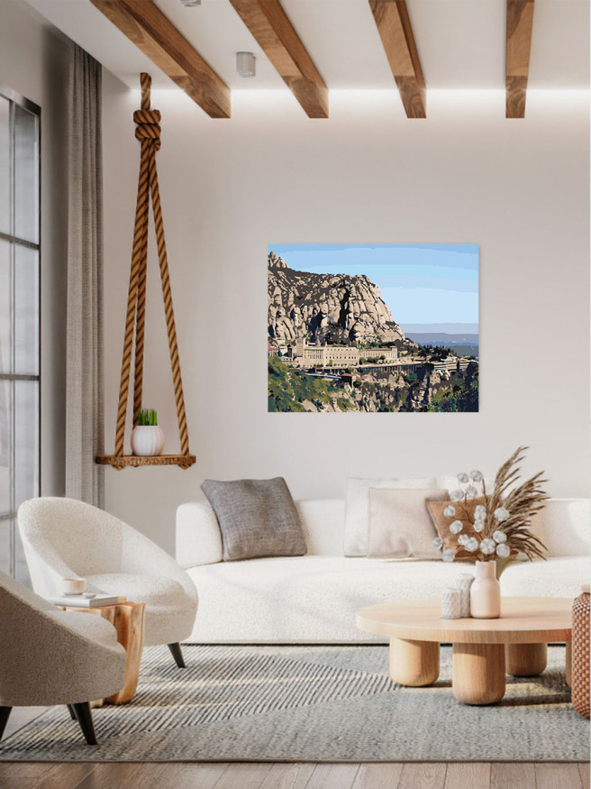 Raqamlar bo&amp;#039;yicha rasm &amp;quot;Tog&amp;#039;lardagi binolar&amp;quot;