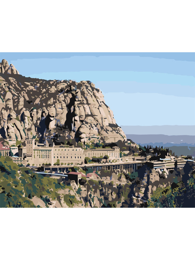 Raqamlar bo&amp;#039;yicha rasm &amp;quot;Tog&amp;#039;lardagi binolar&amp;quot;