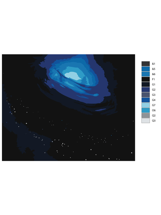 Raqamlar bo&amp;#039;yicha rasm &amp;quot;Kosmos&amp;quot;