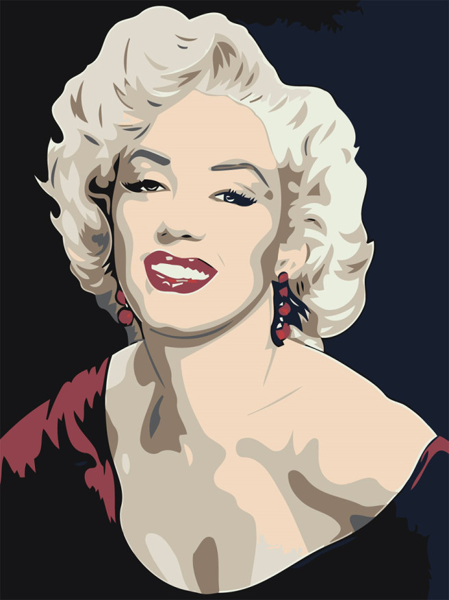 Картина по номерам &amp;quot;Мэрилин Монро&amp;quot;