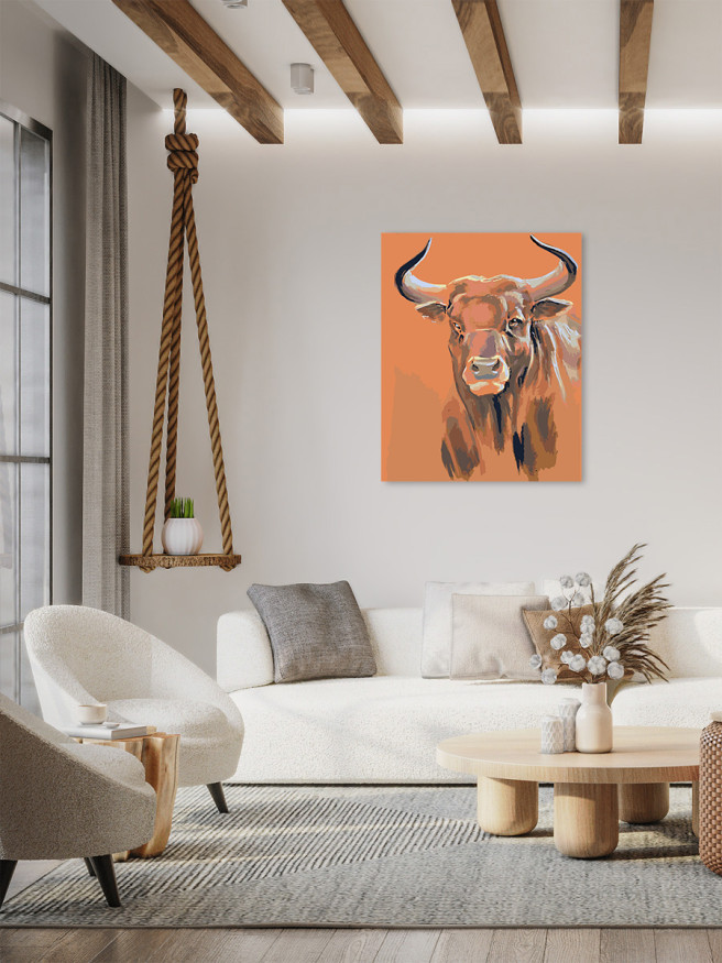 Raqamlar bo&amp;#039;yicha rasm &amp;quot;Buqa&amp;quot;