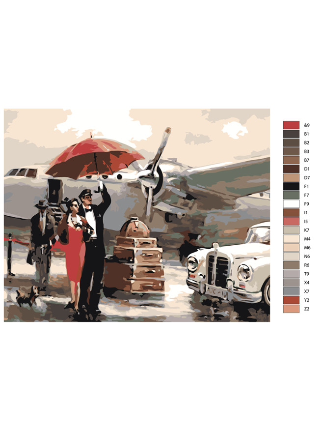 Картина по номерам &amp;quot;Любовное путешествие&amp;quot;