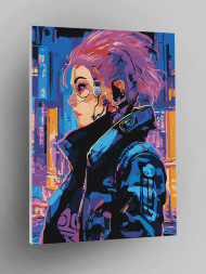 Картина по номерам &amp;quot;Девушка в городе&amp;quot;