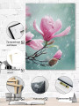 Постер на холсте &amp;quot;Магнолия под дождём&amp;quot;