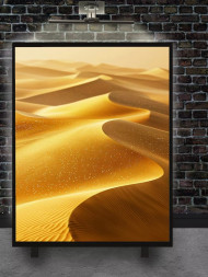 Holstga bosilgan poster &quot;Cho‘lning oltin qum tepalari&quot;