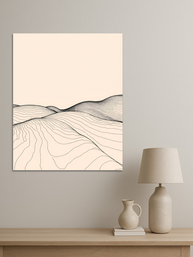 Постер на холсте &amp;quot;Линии песчаных холмов&amp;quot;