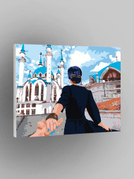Raqamlar bo'yicha rasm "Kul Sharif bo'yicha sayr"