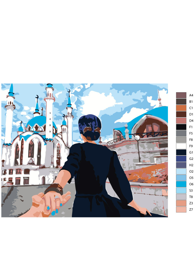 Raqamlar bo&amp;#039;yicha rasm &amp;quot;Kul Sharif bo&amp;#039;yicha sayr&amp;quot;